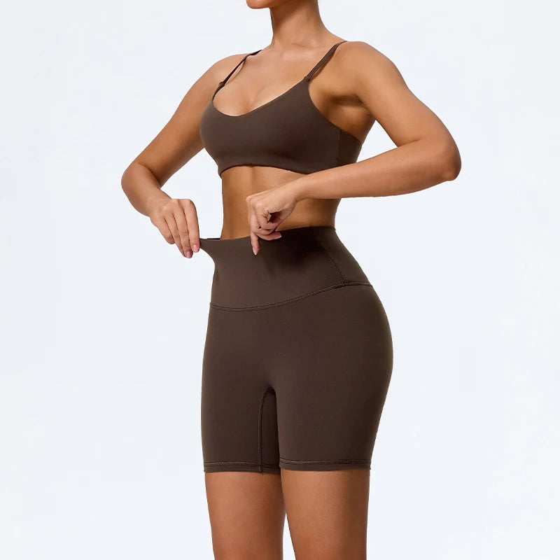 Ctenkevet Summer Women 2Pcs Sleeveless Sports Set Female Gym Two-piece Yoga Set High Waist Breathable legging Sportswear Women - ATFH