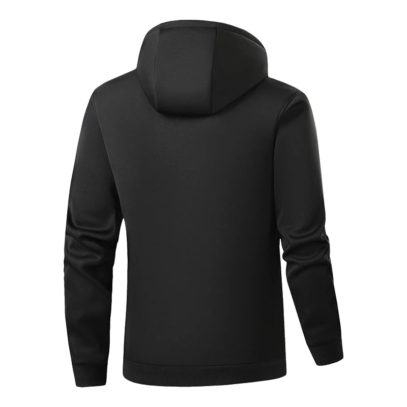 New Winter Usb Port Intelligent Heating Warmth Men'S Hooded Sweatshirt 7 Zones Heating Outdoor Cold Resistant Cardigan Jacket - ATFH