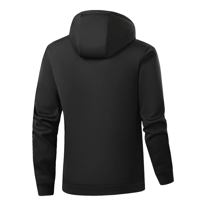 New Winter Usb Port Intelligent Heating Warmth Men'S Hooded Sweatshirt 7 Zones Heating Outdoor Cold Resistant Cardigan Jacket - ATFH