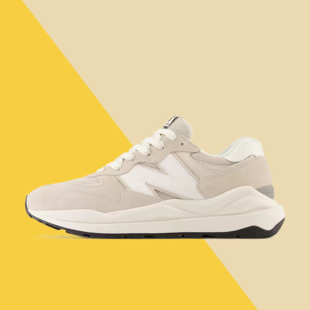 New Balance NB5740 Versatile, Shock-Absorbing, Durable Low-Top Casual Sneakers for Men and Women, Beige-Brown M5740VPD