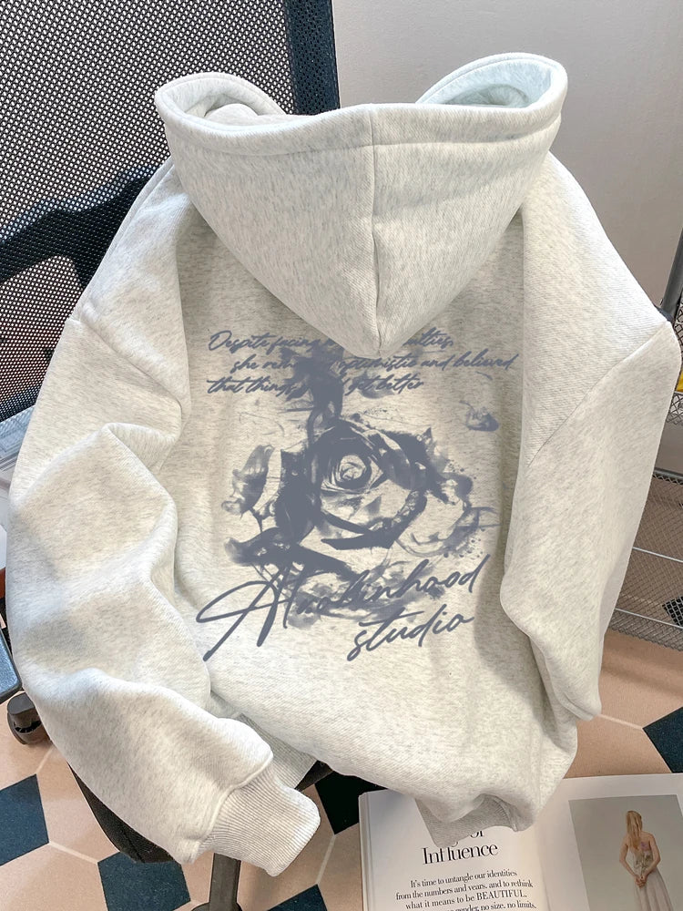 2023 Men Women Hoodie Pullover Outdoor Street Casual Loose Sports Comfort Sporty Versatile Daily Winter Autumn Sweatshirt