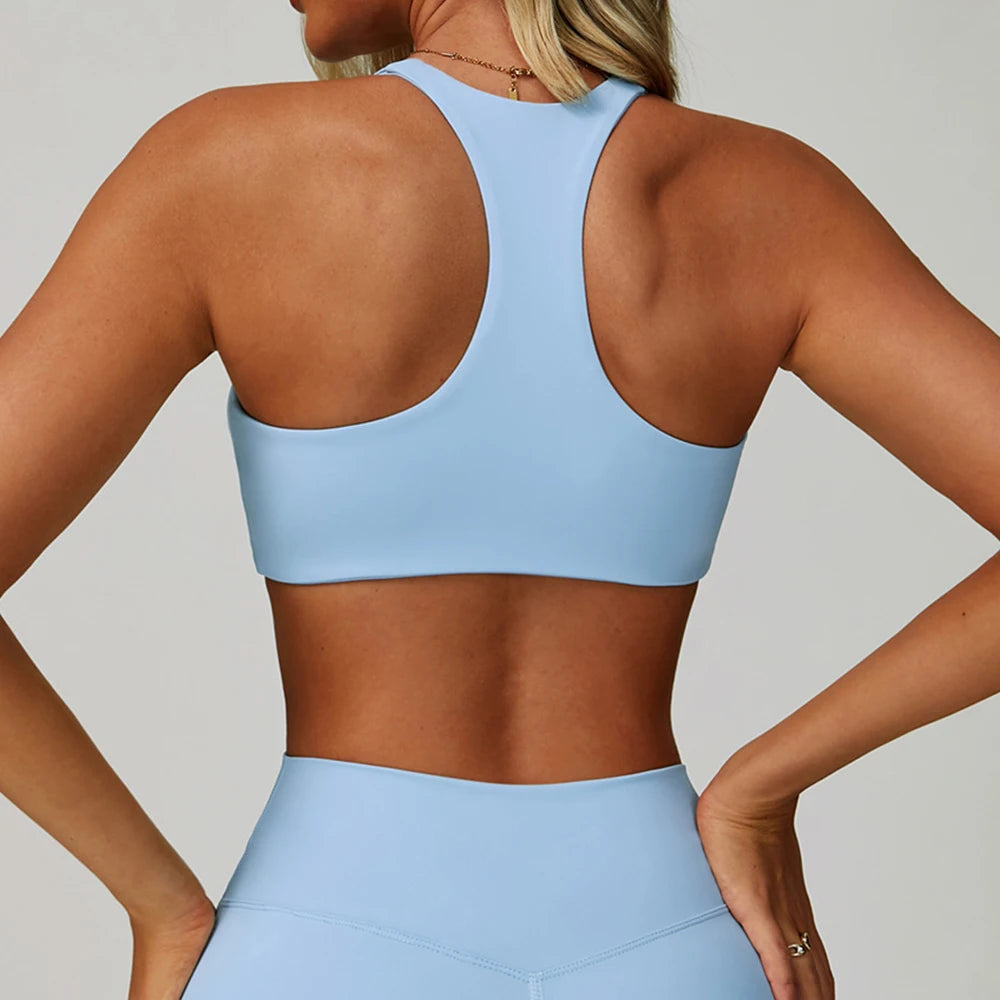 Sports Bra Women Top Push Up Fitness Yoga Bra Workout Underwear High Strength Sport Tops Women Breathable Running Vest Gym Wear - ATFH