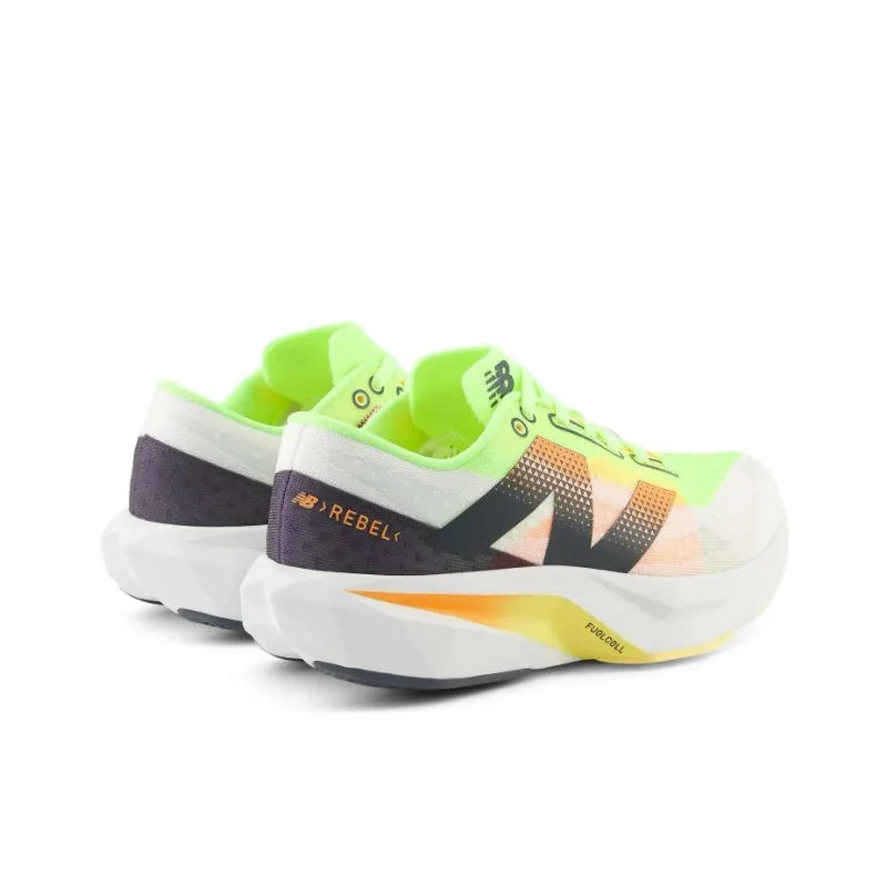 New Balance FuelCell Rebel v4 Women's Low-Top Running Shoes with Thick-Soled Cushioning, Navy Blue and Black  WFCXLA4
