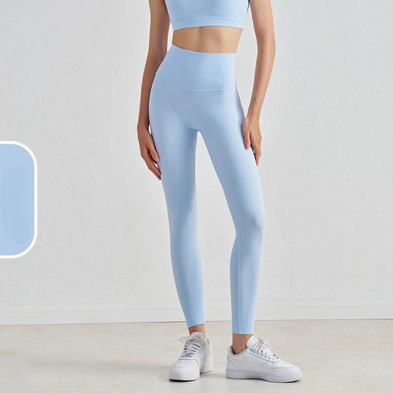 Women's 38 Colors Naked Feeling Yoga Leggings Women Sports Pants Tights Seamless Sport Femme Gym Leggins Workout Fitness Pants ATFH