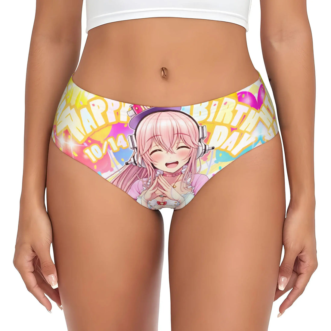 Super Sonico Anime Kawaii Girl Brief Panties Women Comfort Stretch  Underwear