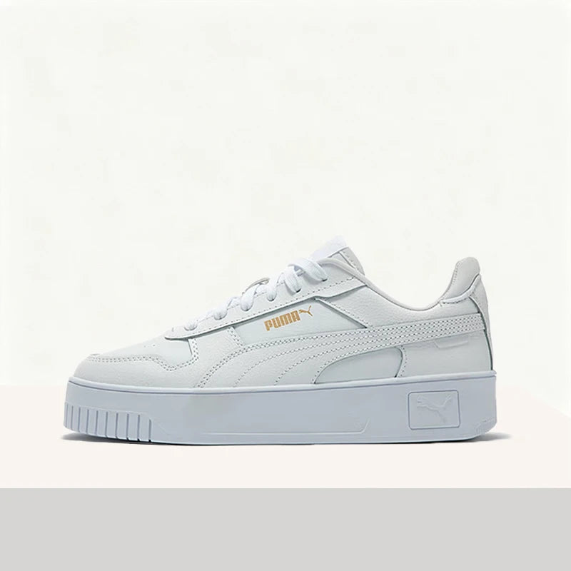 Puma Carina Street: Comfortable, Minimalist, High-Quality, Durable, Non-Slip Low-Top Sneakers for Women – White  389390-01