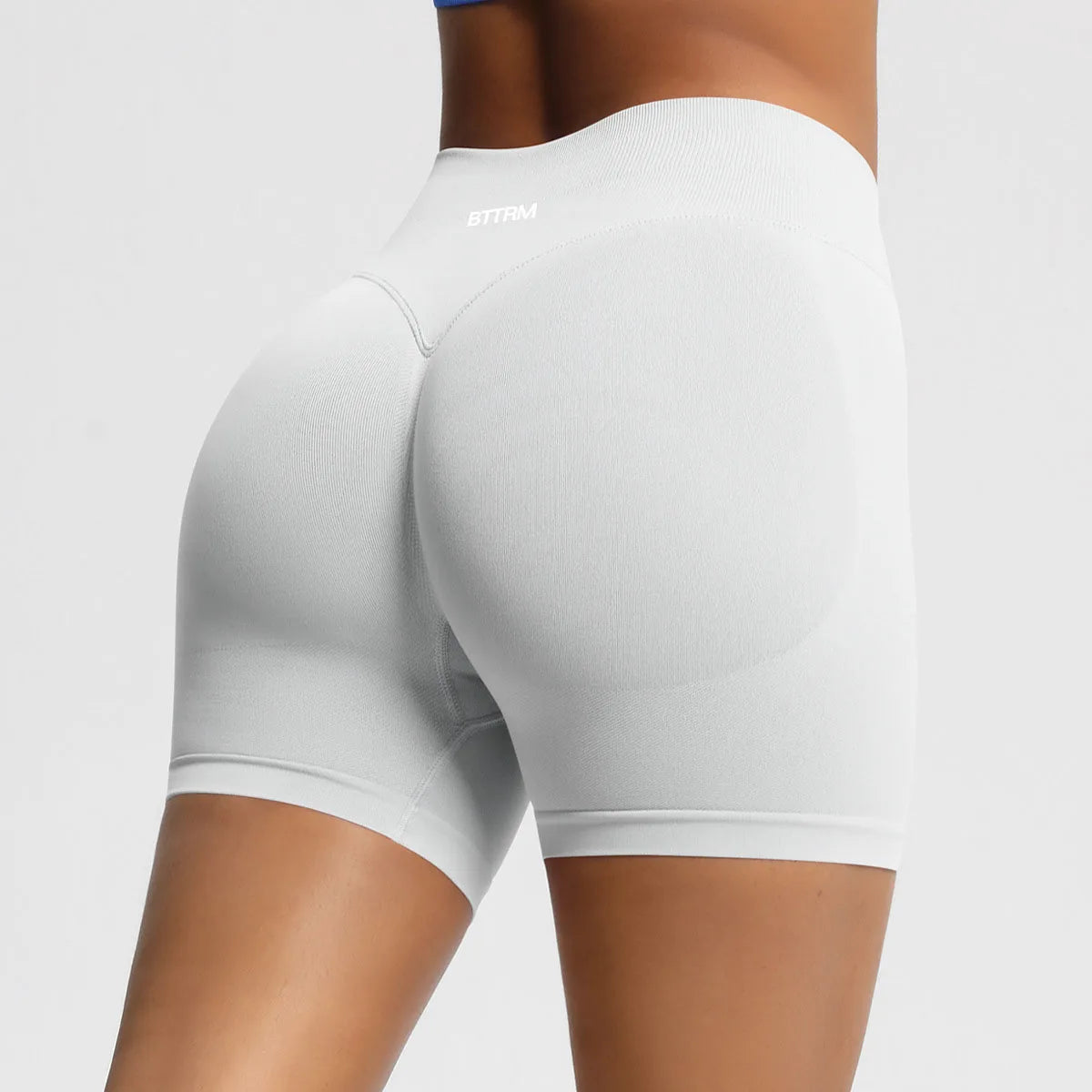 BetterMe High Waisted Yoga Shorts Fashionable and Sexy Running Fitness Pants Solid Color Yoga Leggings