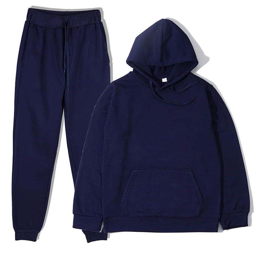 Men's Sports Suits Fashion Tracksuit Women Hoodies + Pants Two Pieces Sets Running Casual Sweatshirts Sweatpants Men's Clothing ATFH