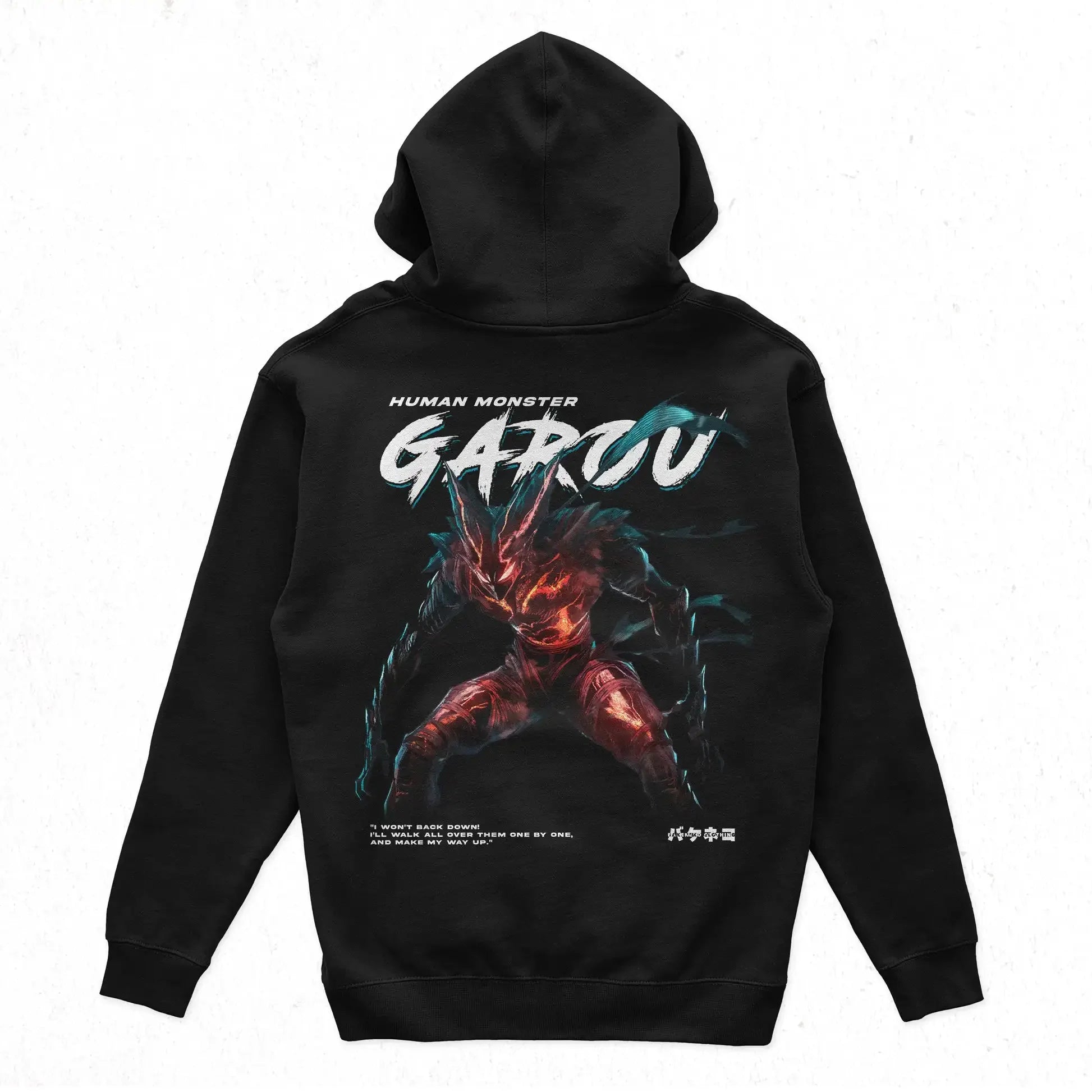 Y2k Loose Pullover Tracksuit One Punch Man Garou Printed Hoodies Men Women Autumn Winter Thick Fleece Warm Sweatshirt Oversized - ATFH