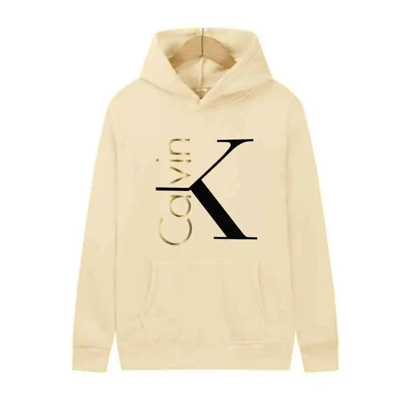 Letter Pattern Unisex Hooded Sweatshirts Daily Casual Hoody Top Spring Autumn Long sleeves Adult Hoodies Fashion Men's Clothes - ATFH