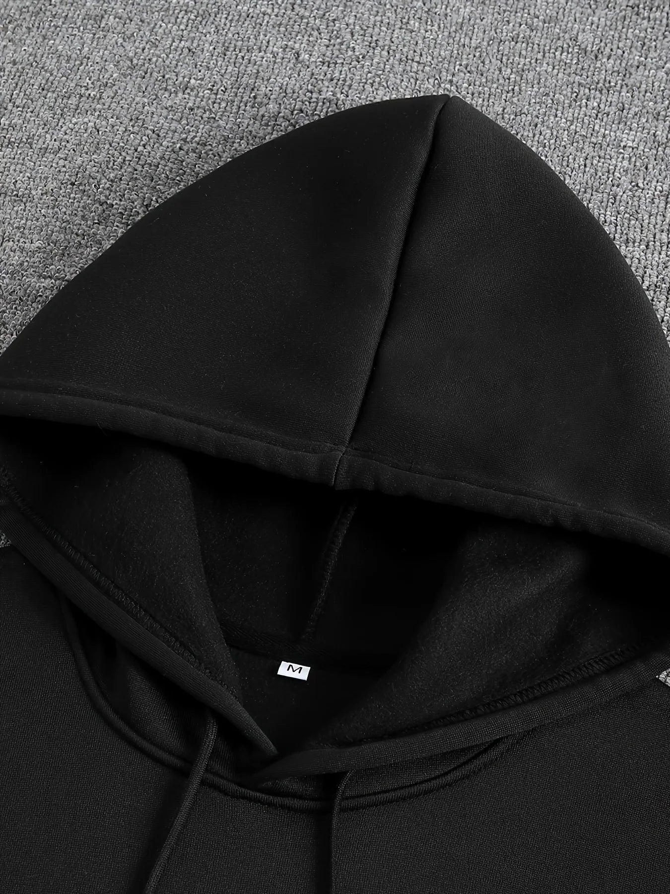 Men's With Love Cursive Text Graphic Hoodie Sweatshirt Oversized Streetwear Pullover Casual Autumn Winter Hooded Top