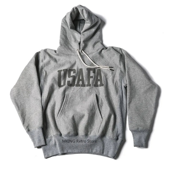 NON STOCK Heavy Thickened Tier Bottom Sweater Men's USAFA Sports Pullover Hoodie - ATFH