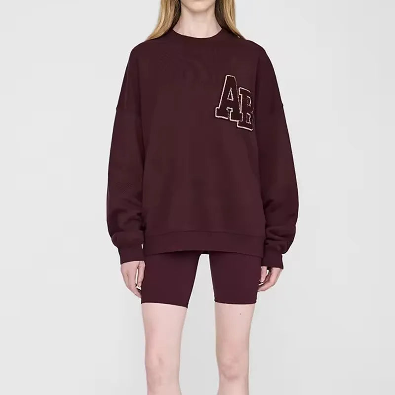 New Autumn Winter Styles North American Tiger Head Digital Printing Washed Fried Color Distressed Women's AB Sweatshirt - ATFH