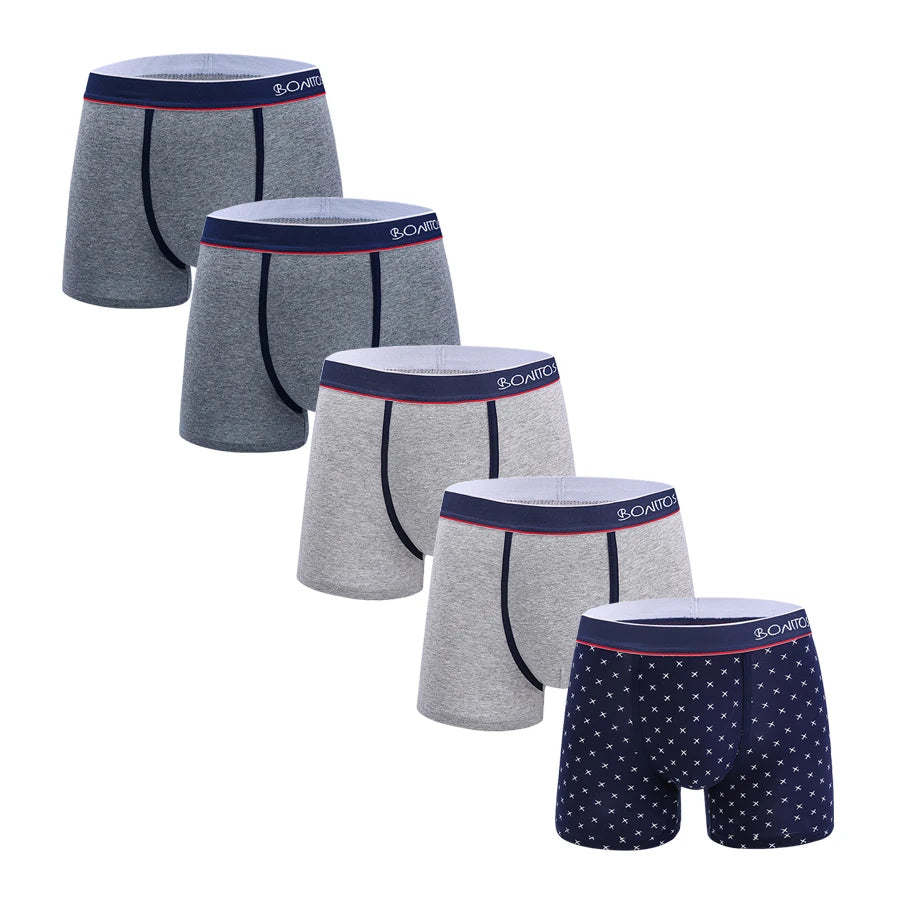 5pcs Sexy Boxers Man Cotton Underpants Mens Gifts Print Boxer Shorts Men Underwear Pack Male Square Boxershorts