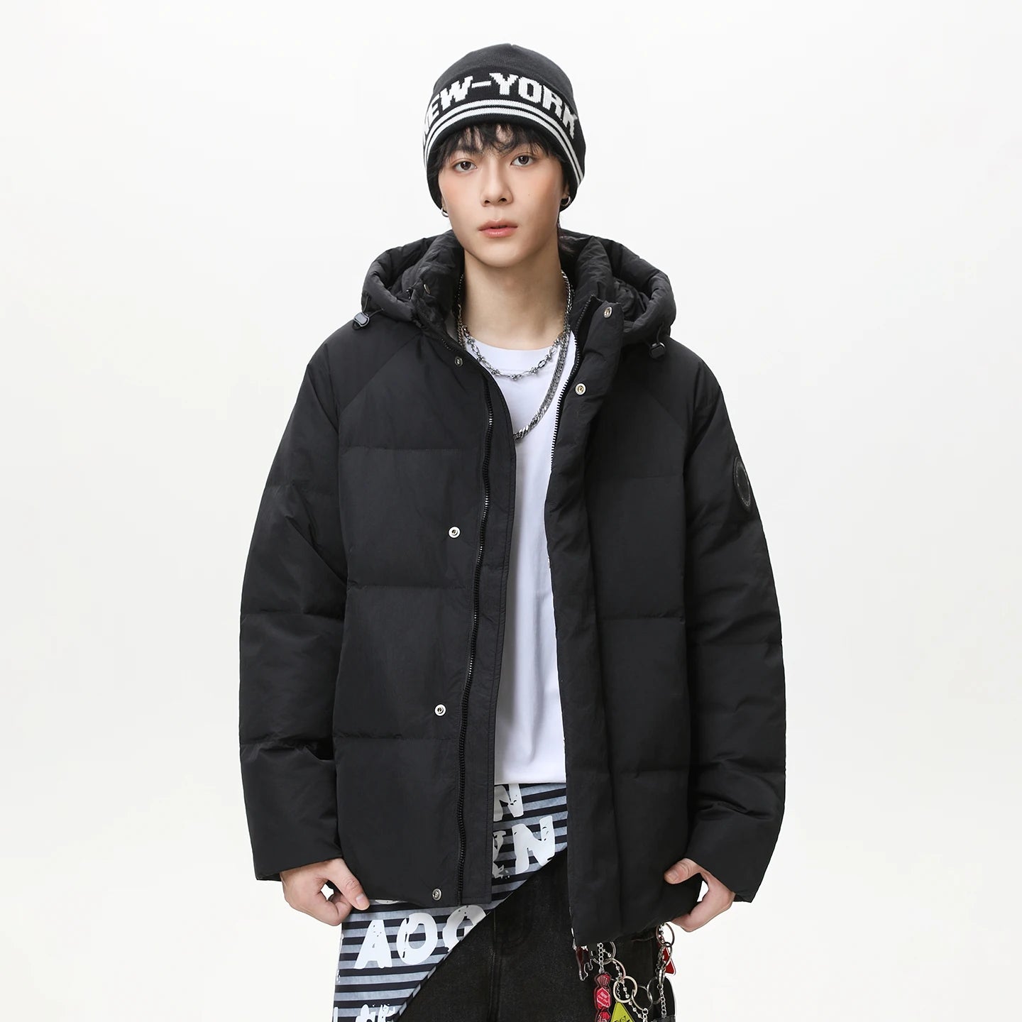 2026 Winter Style Casual Men's Hooded Down Jacket