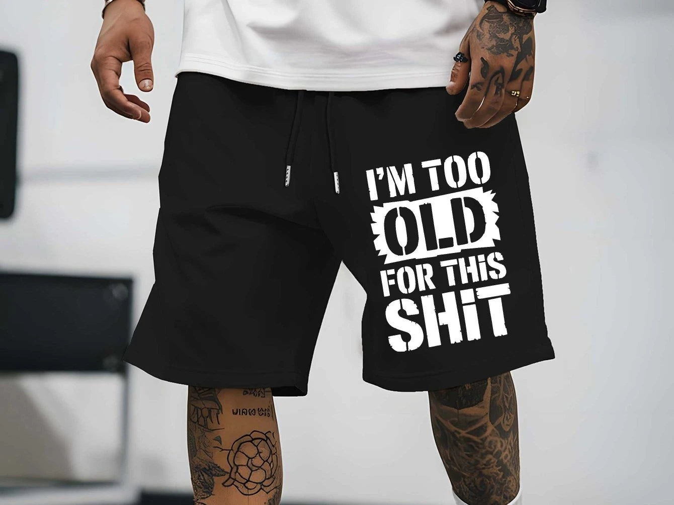 I Am Perfect for This Men's Sports Shorts, Summer Outdoor Sports Fishing and Basketball Shorts, Breathable Casual Fitness Shorts