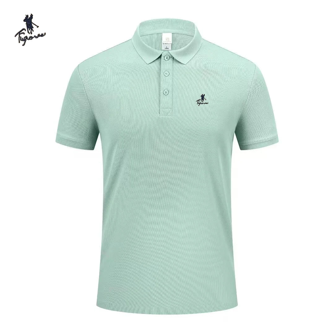 Luxury brand polo shirt short sleeved men's fashionable embroidered top summer new comfortable breathable casual lapel T-shirt