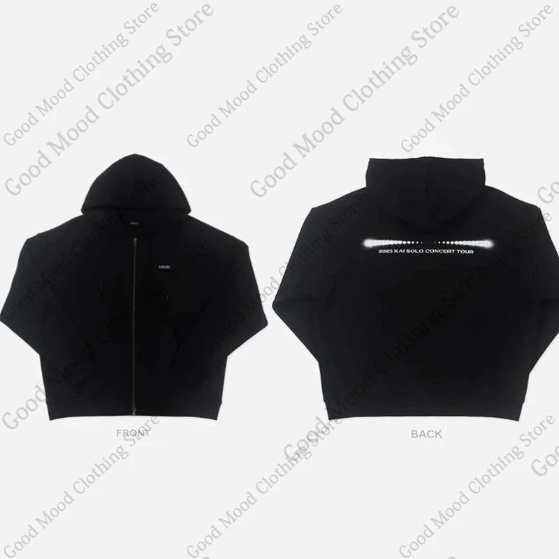 KAI KAION Concert Hoodies Fashion Popular Letter Print Zipper Hoodie Street Trend Men Women High Quality Thick Warm Sweatshirt - ATFH