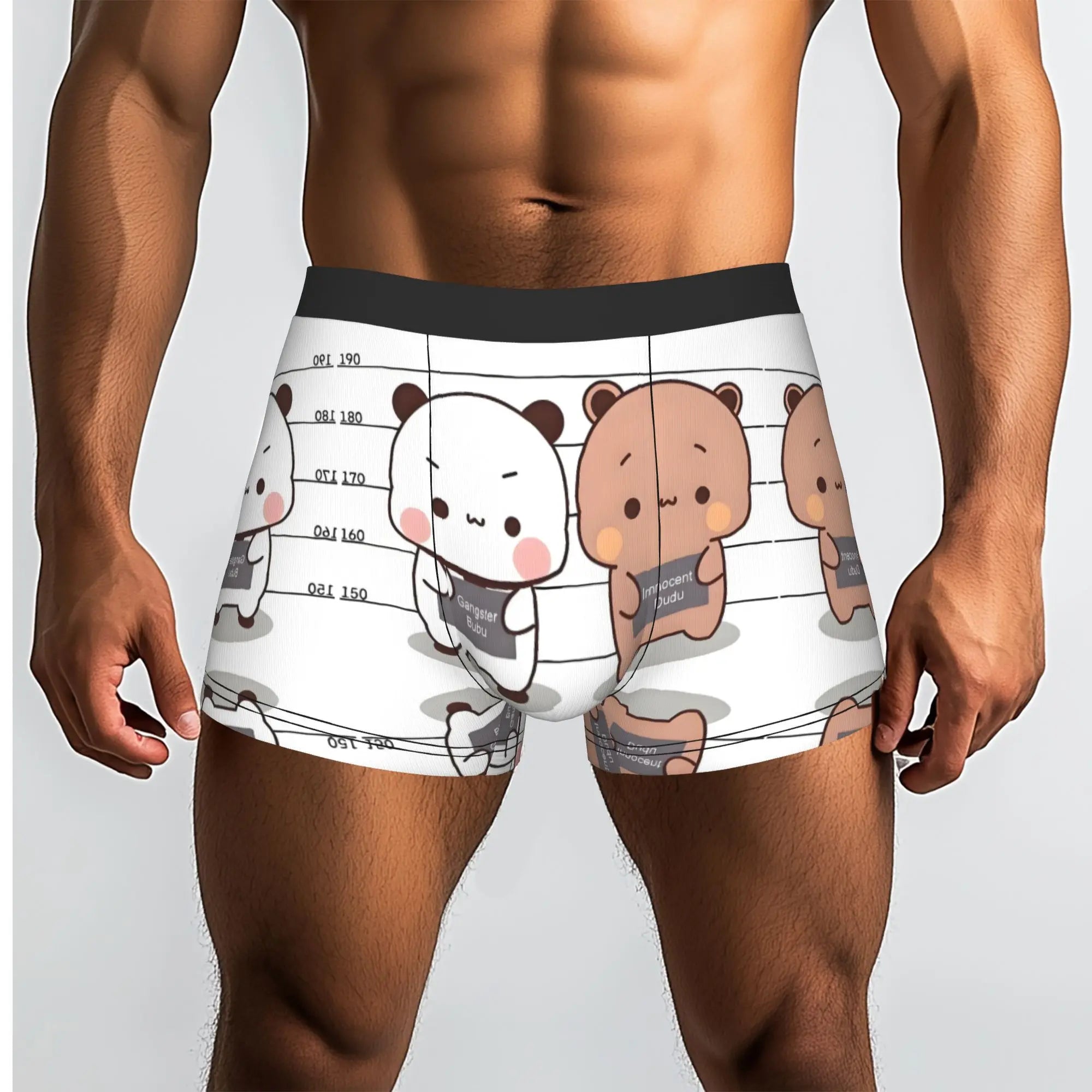Anime Panda Bubu Dudu Peach And Goma  Boxers Shorts Men Bear Cartoon  Briefs Underwear Funny Underpants