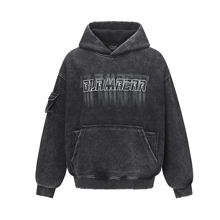 Oversized Prtinted Hip Hop Sweatshirt Streetwear Harakuju Casual Pullover Hoodies For Male Spring Autumn - ATFH