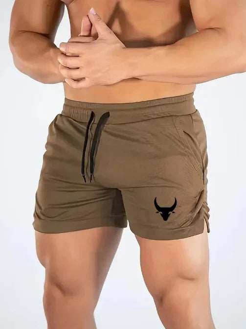 Men's Geometric Pattern Basketball Shorts with Mid Waist Micro Elastic Quick Drying Breathable Sports Pants for Running Fitness