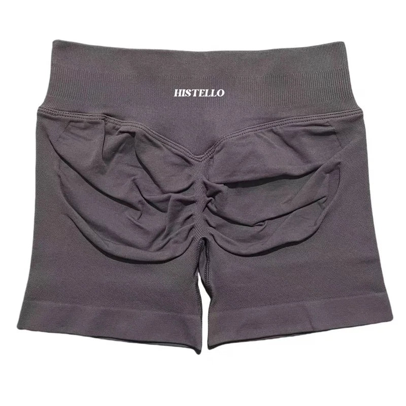 HISTELLO Sports Shorts Df Substitute High Waist Women Yoga Workout Short Seamless Leggings Stretch Fitness Running Gym Shorts Tahsi Fashion House
