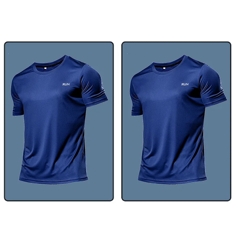 Summer t Shirt For Men Casual White t-Shirts Man Short Sleeve Top Breathable Tees Quick Dry Gym Shirt Soccer Jersey Male Clothes
