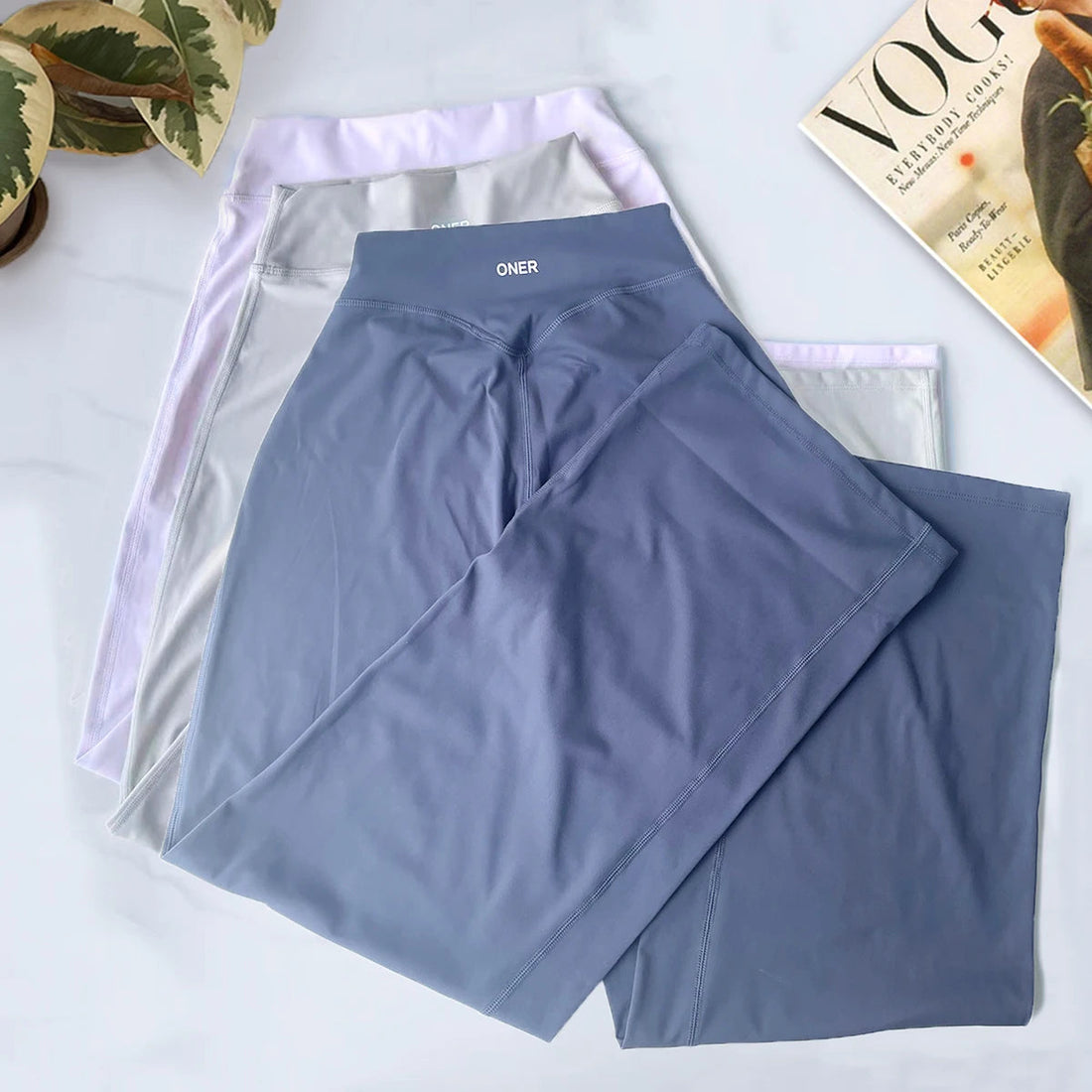 Flared Leggings Straight Leg Leggings Woman Wide-leg Pants Yoga Breathable Fitness Clothing Versatile Casual Pants ATFH