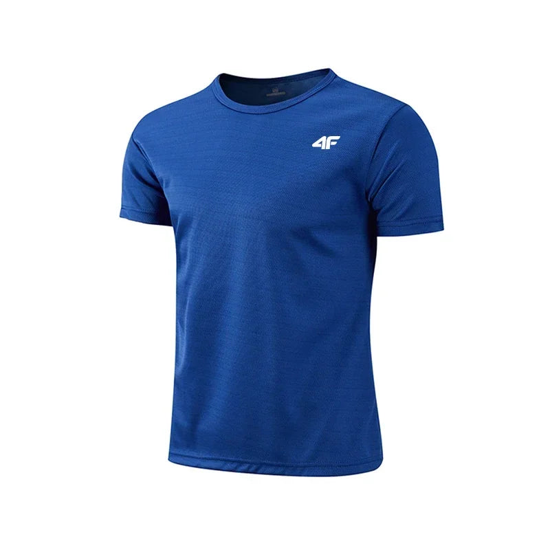 Summer New Sport Gym t Shirt Men Quick Dry Running Bodybuilding Shirts Men Quality Breathable Short Sleeve Fitness Tops Jersey