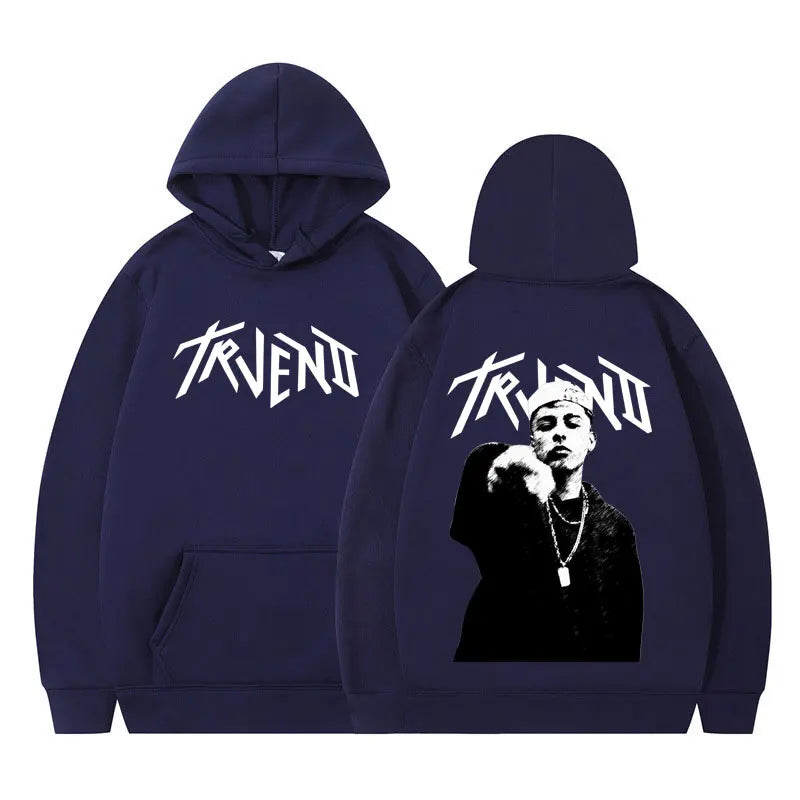 Rapper Trueno Album Tour 2025 Punk Hoodie Fashion Men's Women Sweatshirts Long-sleeved Hip-hop Loose Casual Oversized Pullover
