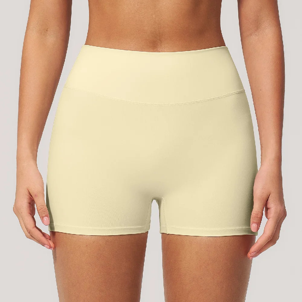 High Waist Yoga Shorts Women's Summer Breathable Sports Fitness Shorts Running Cycling Shorts Female Workout Gym Short Tights