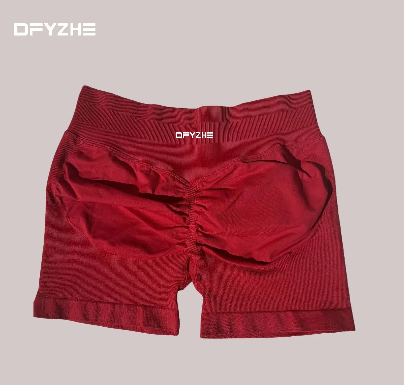 DFYZHE Women's Impact Shorts 4.5" – Seamless High Waist Ribbed Workout Shorts for Yoga Cycling & Fitness Tahsi Fashion House