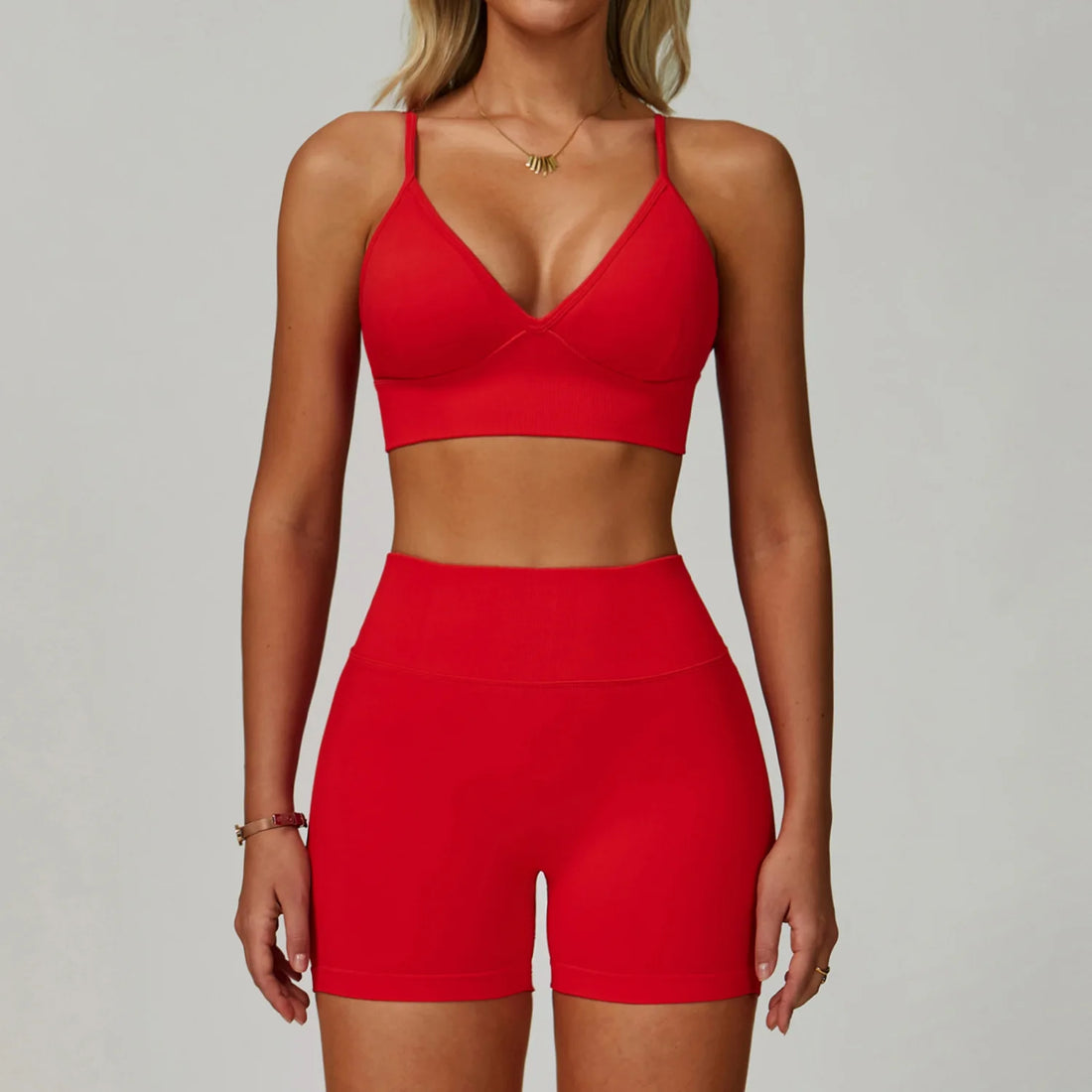 2/3PCS Seamless Yoga Set Gym Workout Suits Athletic Wear Women Legging Fitness Bra Crop Top Long Sleeve Sports Suits Sportswear - ATFH