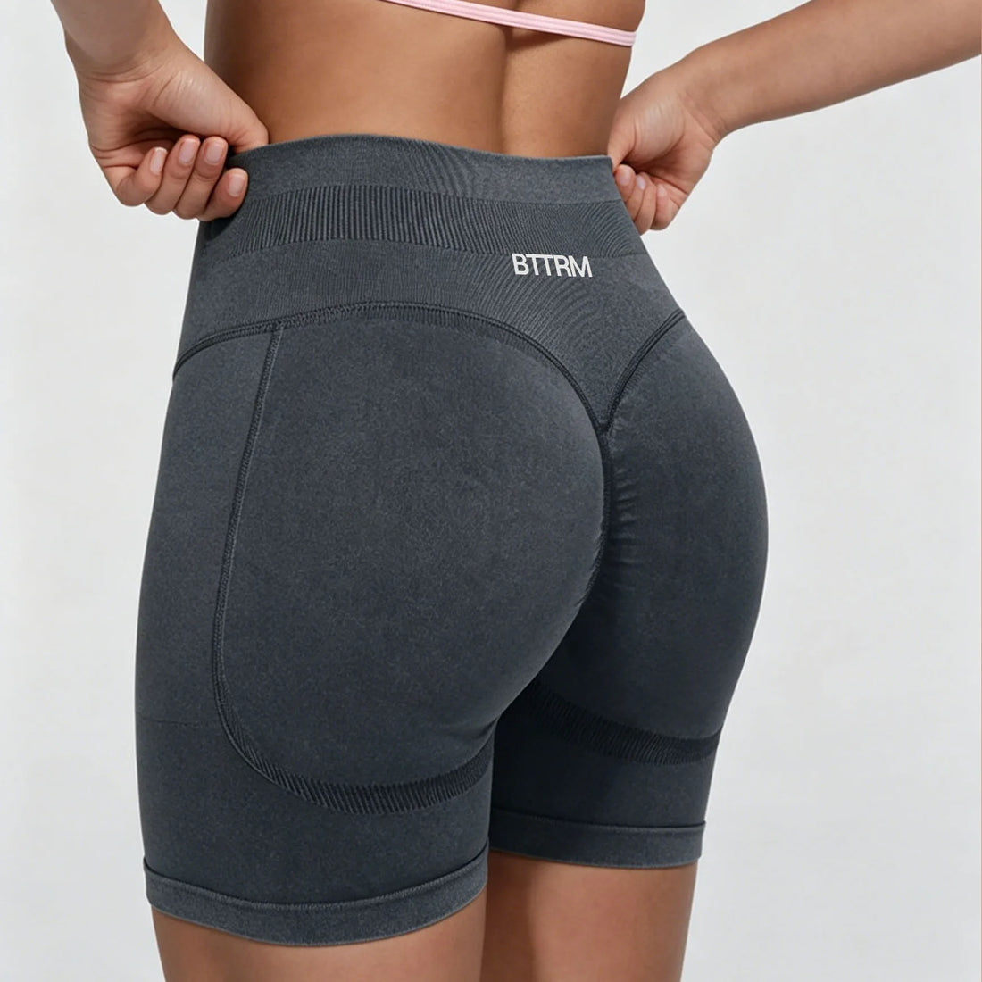BetterMe High Waist Yoga Shorts Women Sand Washed Yoga Shorts Workout Shorts Fitness Yoga Lift Butt Fitness Yoga Gym Running Sho