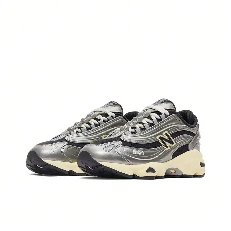 New Balance 1000 Y2K Retro Running Shoes Unisex Silver/Black M1000SL
