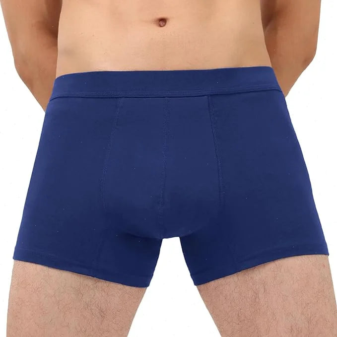 4Pcs Mens Plus Size Underwear Cotton Boxers Briefs Man Breathable Underpants Teenagers Comfortable Solid Shorts Boxers Hombre