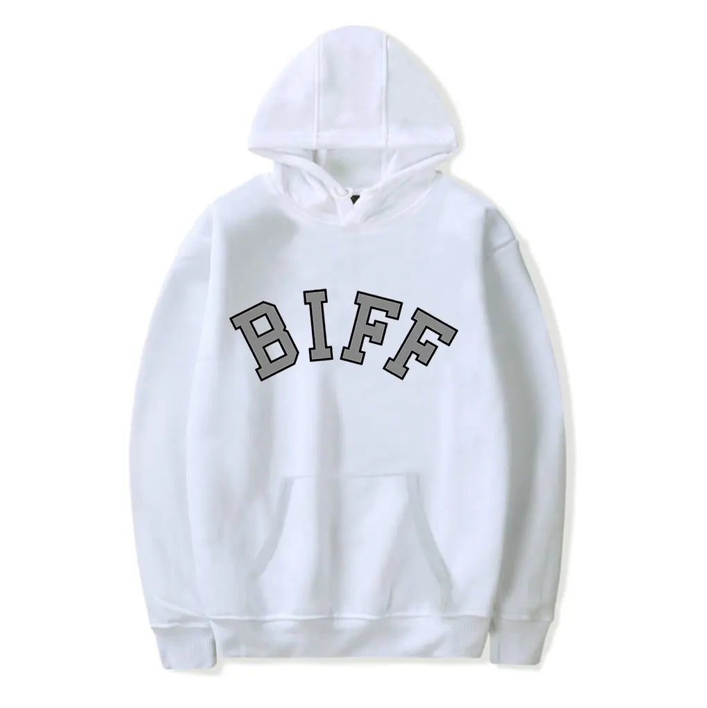 greg biffle BIFF Hooded Drawstring Pocket Sweatshirt Men/women rip Pullover - ATFH