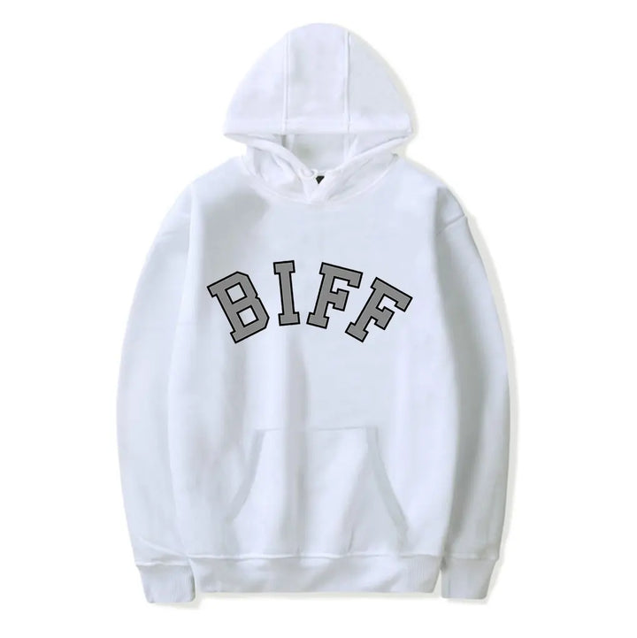 greg biffle BIFF Hooded Drawstring Pocket Sweatshirt Men/women rip Pullover - ATFH