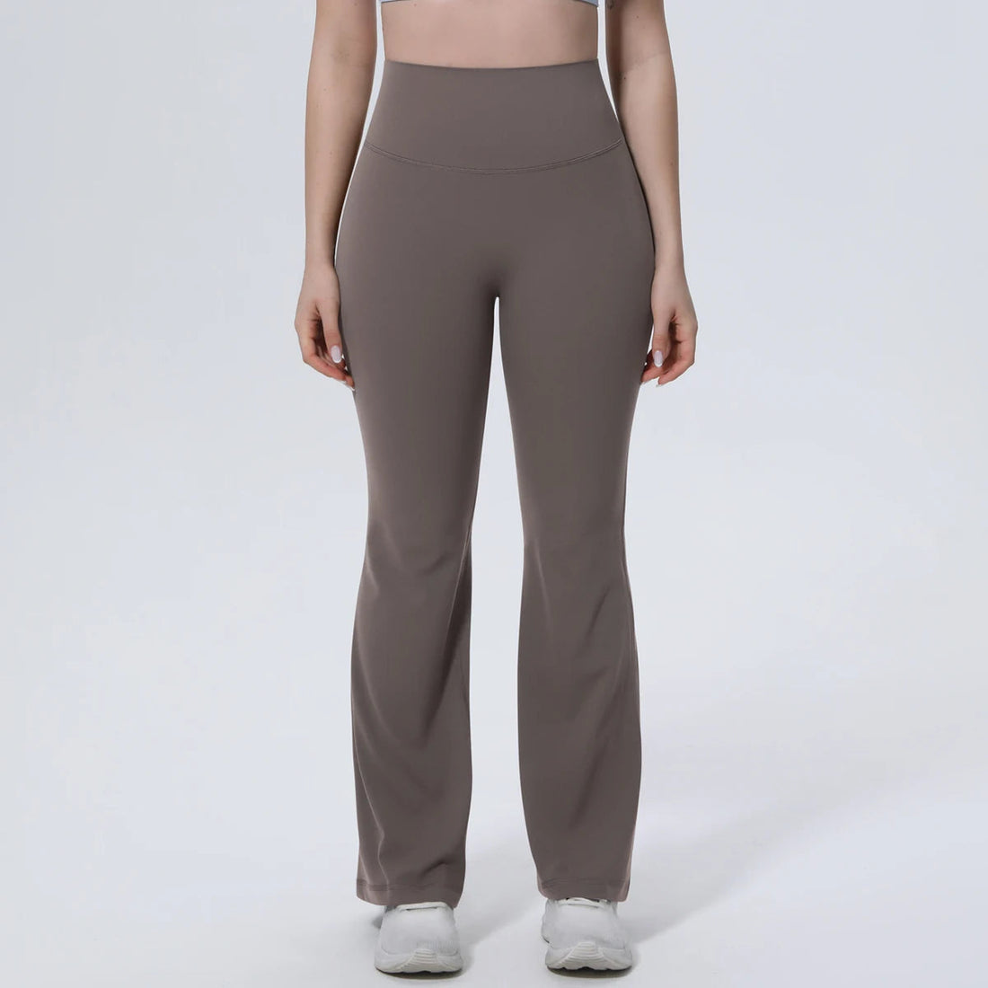 Hamidou High Waist Peach Buttocks Summer Wide Leg Pants Gym Outdoor Running Solid Color Yoga Pants Woman Fitness Sports Trousers ATFH