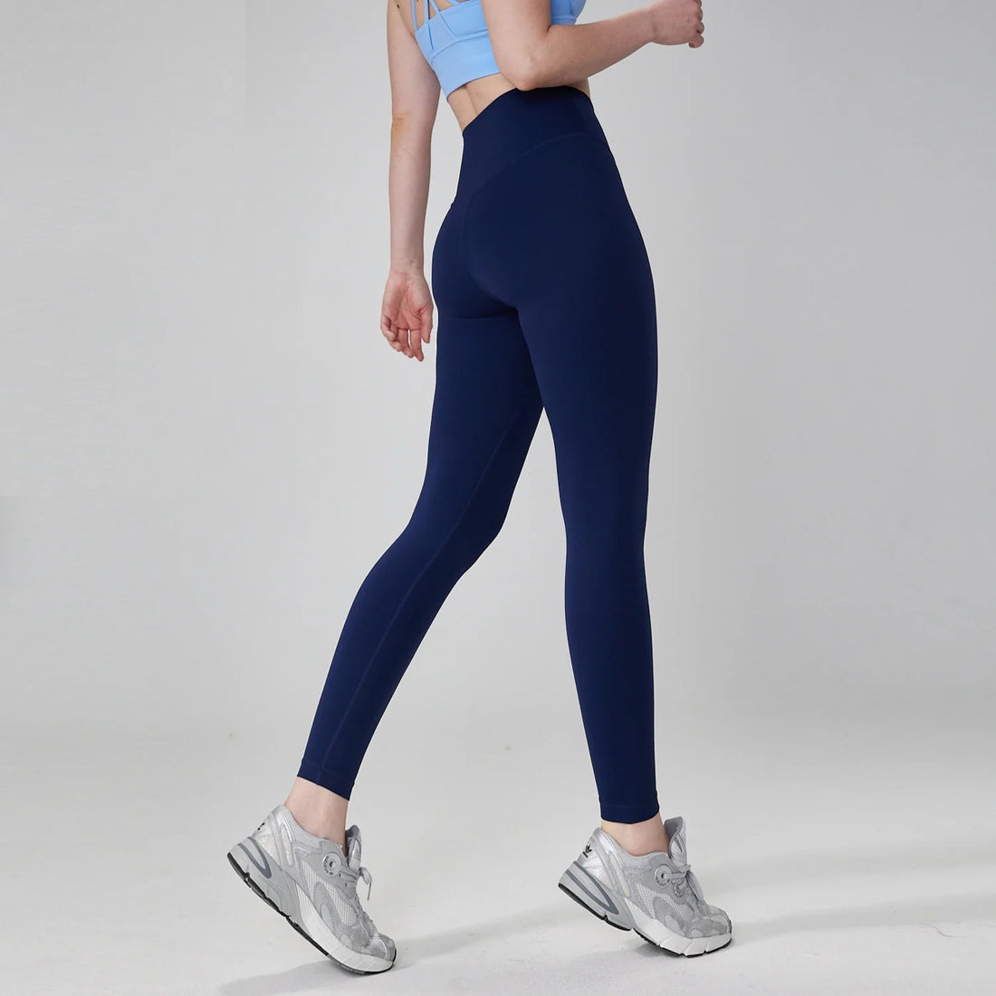 Solid Color High Waist Yoga Legging Athletic soft Women Sport Pant Tight Butter Gym Comprehensive Training Jog Back Waist Pocket - ATFH