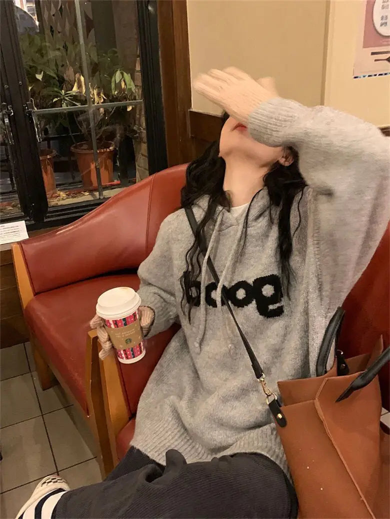 Hooded Cute Hoodies Street Wear Woman Zippers Multicolor Half University Holiday Party Elegance Appliqued Beautiful Moletom - ATFH