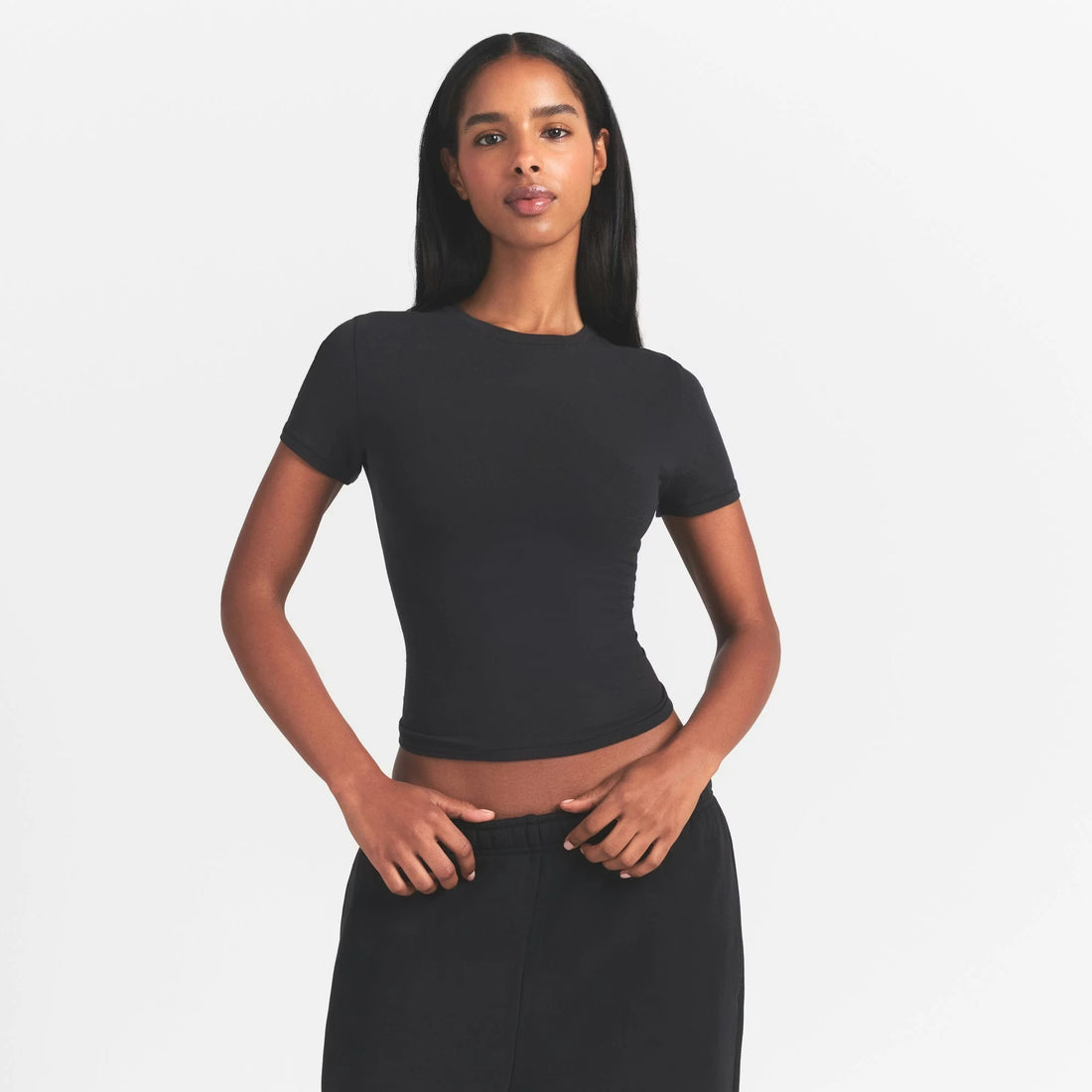 26SS COTTON JERSEY TSHIRT - Kardashian Cotton Jersey Short Sleeve T-Shirt - ATFH