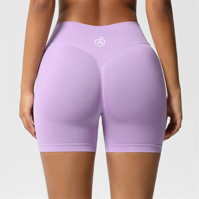 Women Bum Three Waist Sections Sports Shaping Shorts Seamless Sports Shorts For Women Cycling Jogging Fitness High Waist Push Up Tahsi Fashion House
