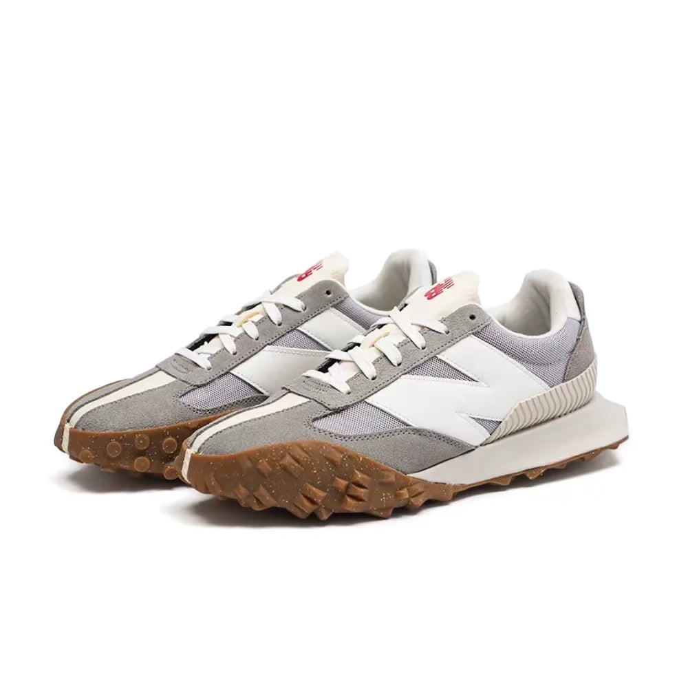New Balance XC-72 Retro Leather Non-Slip, Durable, Stylish Low-Top Casual Running Shoes for Men and Women, Gray/White, UXC72RF