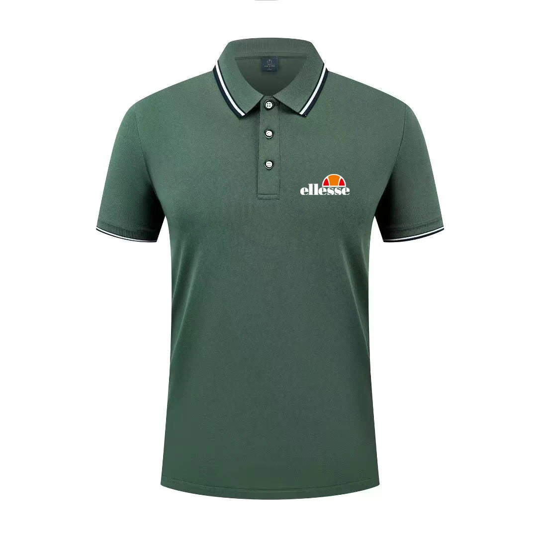 2026 New Men's Casual Solid Color Short Sleeved Polo Shirt Summer Fashionable and Comfortable Versatile Top