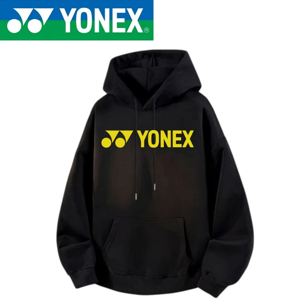 YONEX2026 new cotton hooded jacket, essential for outdoor sports such as badminton, tennis, running, and keeping warm with multi