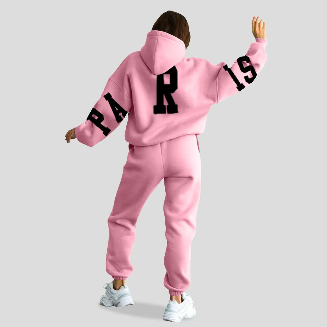 Hooded Sweatshirt And Pant Tracksuit Women Long Sleeve Sport Suit Autumn Warm Snow Sweater Two Piece Set Hooded Sport Suits