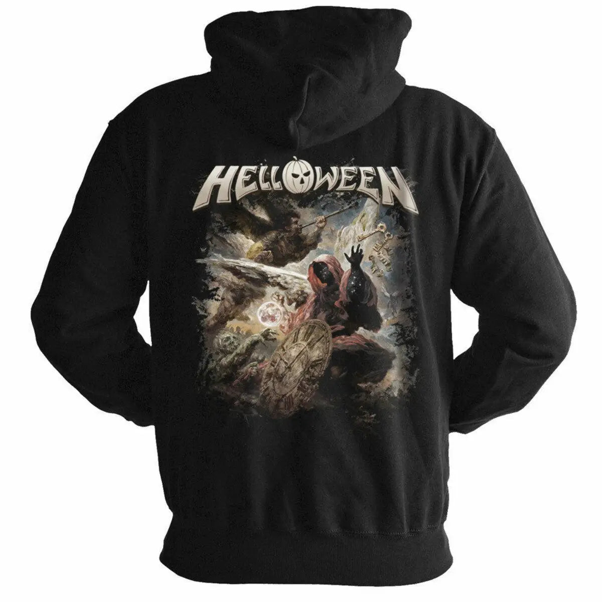 Retro HELLOWEEN Rock Band Global Tour Mercah Hoodies Men Women Streetwear Hip Hop Oversized Pullovers Loose Casual Sweatshirts - ATFH