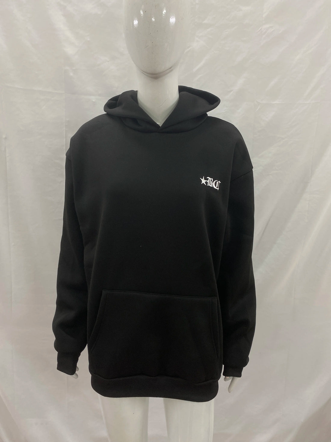 Men's and women's loose fitting pullover hooded long sleeved sweatshirt, mini letter embroidered bag, same loose casual pants