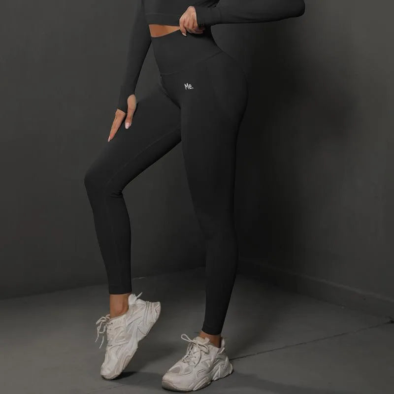 BetterMe Seamless Gym Leggings Yoga Pants Sexy High Waist Booty Lifting Leggings Pants Women Sports Clothing Fitness Wear - ATFH